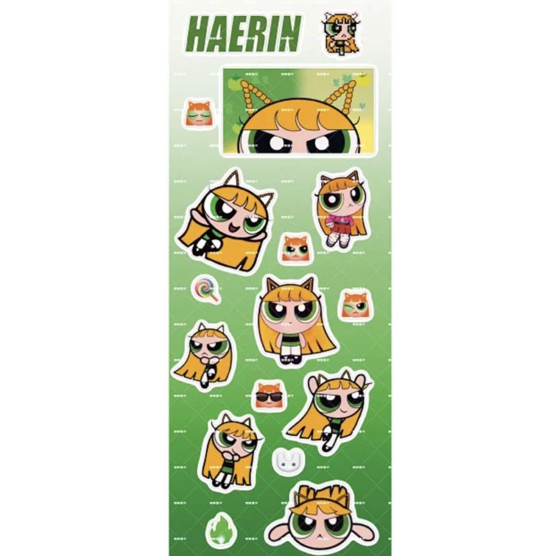 NewJeans ニュージーンズ　ヘイン　パワパフ　ワッペン Newjeans パワパフ アイロンワッペン ヘイン - メルカリ